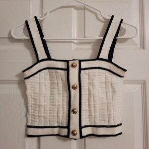 Knit Cropped Top - Size Medium